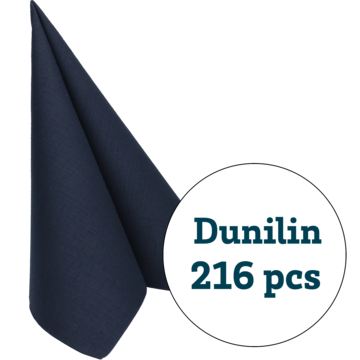 SERVIETT DUNILIN SORT 48X48CM