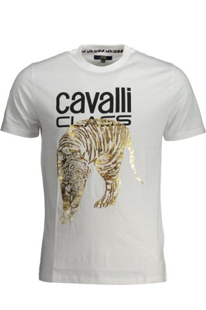 Cavalli Class T-shirt Maniche Corte Uomo Bianco