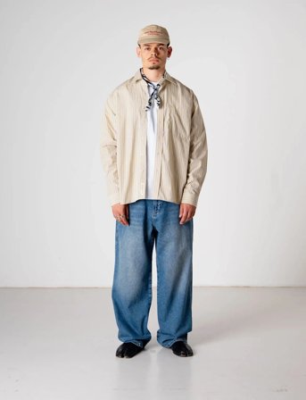 Woodbird Wbbuzo Striped Shirt - Yellow - XXL