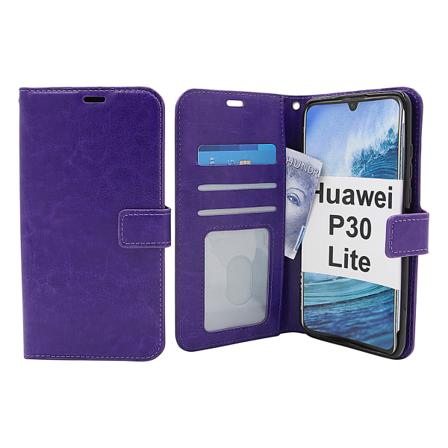 Crazy Horse Wallet Huawei P30 Lite Lila