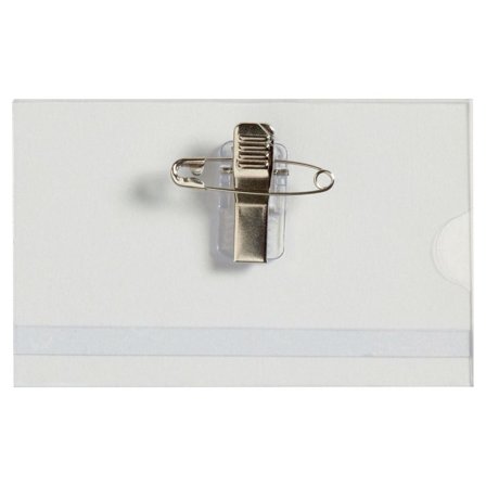 LYRECO Namnskylt med klämma/nål 55x89 50/fp - Lyreco - Kontorsmöbler och inredning - Namnskyltar och korthållare - Namnbrickor