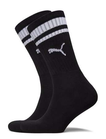 Puma Unisex Heritage Crew Sock 2P Black PUMA