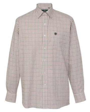 Alan Paine M's Ilkley Shirt Red Check - Skjortor