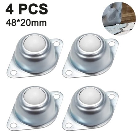 Lille kuglehjul Kraftfuld transportrulle 4 kuglehjul 0,5 tommer