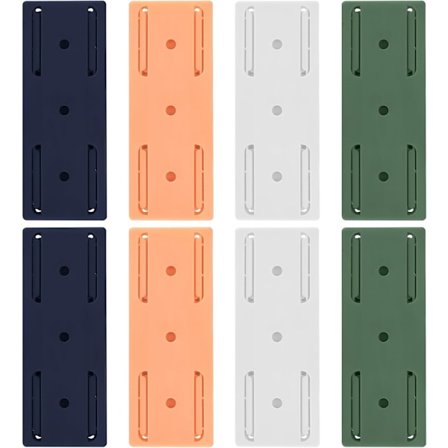 Självhäftande Fästklämmor för Grenuttag, Punch-fri Självhäftande Uttagshållare, Självhäftande Väggfäste för Kablar, Fjärrkontroll, Wi-Fi Router, 