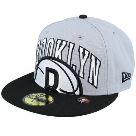 New Era - NBA Grå fitted Keps - Brooklyn Nets 59FIFTY NBA Tip Off 23 Grey/Black Fitted @ Hatstore