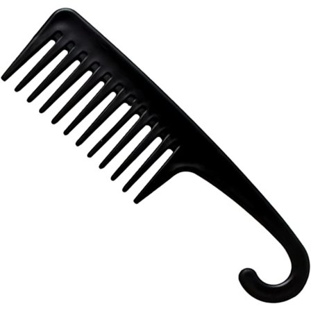 Hårkam, bredtandet kam, brusekam med ophæng, bredtandet kam til krøller, til udredning af vådt eller krøllet hår