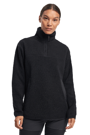 Tenson Yoke Half Zip Women Fleecejackor Dam Svart XL