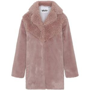 Molo Powder Rose Haili Faux Fur Coat 140 cm - Coats and jackets - 140 cm - Pink - Mädchen