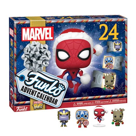 Funko Pop! Adventskalender: Marvel - Jul, Flerfarvet, One Size