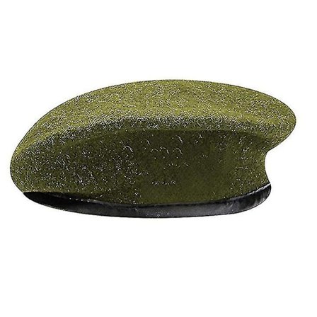 Unisex Militär Beret Hatt för Män och Kvinnor - Fransk Stil, Casual Street Beret - Grön