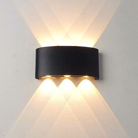 Led-sisäseinävalaisin 6w Moderni seinävalaisin, Ip65 Vedenpitävä alumiini ulkoseinävalaisimet, Ylös alas -kohdelamppu olohuoneeseen, makuuhuoneeseen, 
