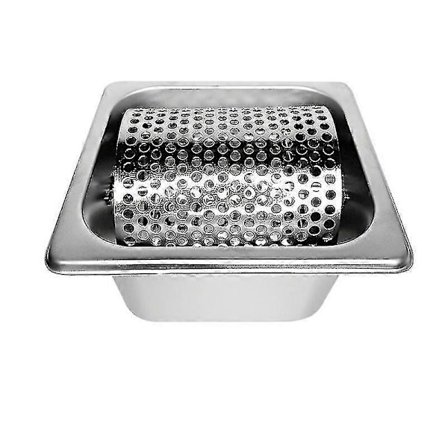 Amerikkalainen Burger Artifact -voitelurulla ruostumattomasta teräksestä, burgerityökalu