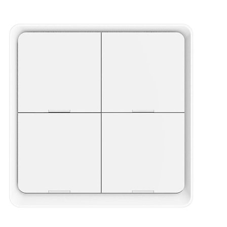 4-gang Tuya Zigbee Trådløs 12-scene-kontakt Trykknapsstyring Batteridrevet Automatiseringsscenarie til Tuya-enheder