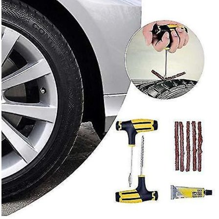 Bil Dækreparationsværktøj Bil Slangeløs Dækpunktering Nødreparationssæt