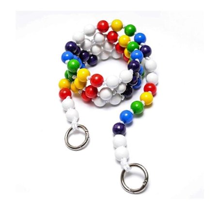 Farverig Træperle Telefonkæde Moderigtigt Crossbody Telefonkæde Tilbehør Med Farverige Perler For Ekstra Stil(h})