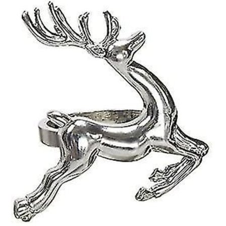 Sæt med 6 Rensehjort Sølv Jule Servietringe Borddækning