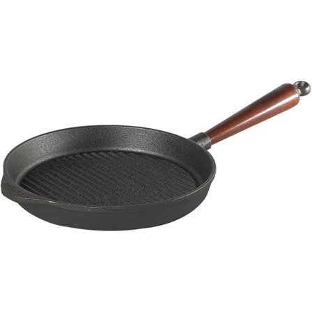 Skeppshult Grillpanna Gjutjärn 25 cm Trähandtag | Matlagning > Kokkärl & Stekpannor > Stekpannor > Grillpanna | Bagaren och Kocken