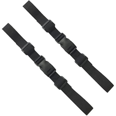 Rygsæk Brystrem, Heavy Duty Justerbar Brystrem, Rygsæk Brystrem til Rygsæk med Spænde, Rygsæk Brystrem, 2 Par, Sort