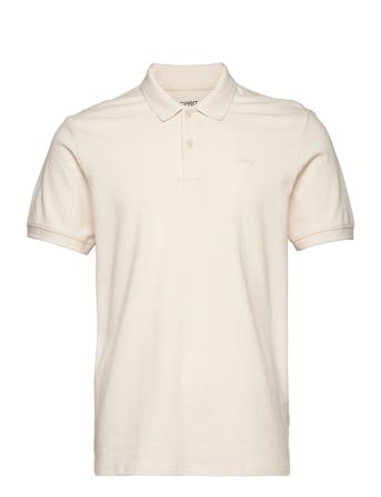 Polo Shirts Polos Short-sleeved Creme Esprit Casual