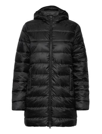 Hooded Polyfilled Jacket Black Champion