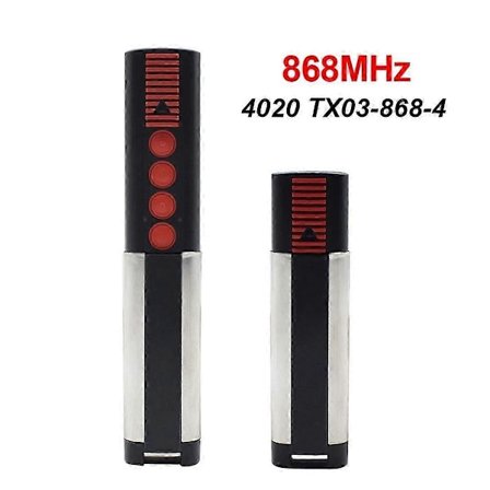 2 stk. 868MHz Garageport Fjernbetjening Portåbner kompatibel med SOMMER 4026 4020 TX03-868-4 TX03-868-2 868MHz Fjernbetjening