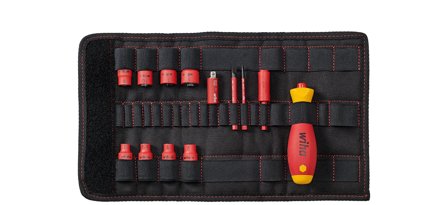 Wiha slimVario 43467 Bitsskruvmejselsats 13 delar, 1000 V, Handverktyg