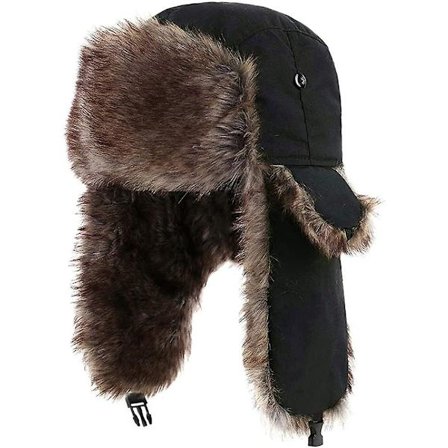Unisex Aviator Hat, Rysk Hat, Unisex Vinter Varma Mössor, Faux Fur Hat Present