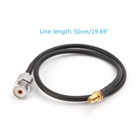 SMA hunn til UHF SO239 PL259 hunn RG58 Pigtail kabel RF koaksial monteringskabel
