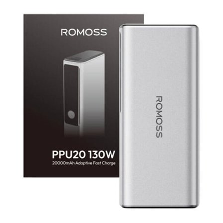 Romoss PPU20 20000mAh 130W Powerbank (sølv)