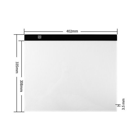 LED-piirustuspöytä A3 valopöytä