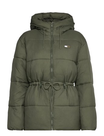 Tommy Jeans | Tjw Hooded Midi Puffer Jacket | XS