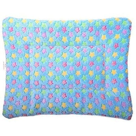 Fleece hund teppe katt teppe super myk varm og myk lyseblå KLB