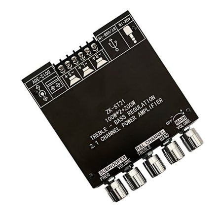 1 ST TPA3221 digitalt förstärkarkort 100W+100W+200W Subwoofer 2.1-kanals Bluetooth-kompatibelt förstärkarkort