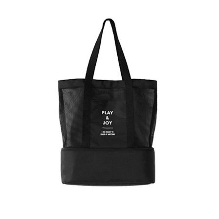 Andningsbar strandväska Våt & Torr Stor Svart Alla Storlekar