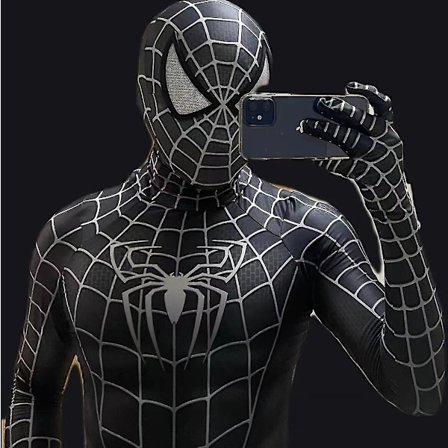 Halloween Herre Svart Remy Spiderman Cosplay Kostyme Venom Symbiote Remy Dress Zentai Bodysuit Voksen Hette Avtakbar