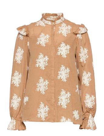 Kamal Carolas Shirt Bluse Langærmet Multi/mønstret Bruuns Bazaar