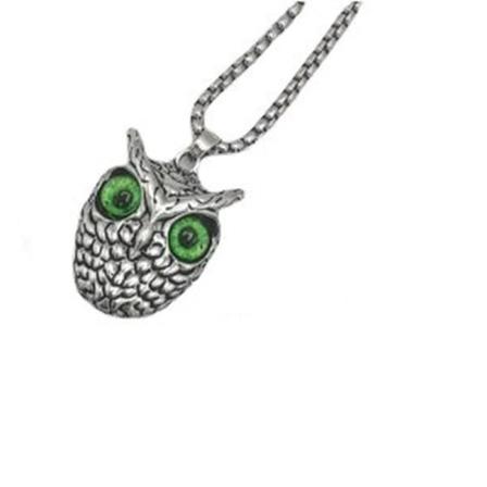 Ugglahängshalsband Grön