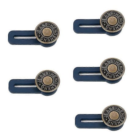 Midjeförlängare för jeans, kjolar och byxor 5-pack Blå Blå