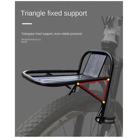 Cykel Front Bagagebærer Cykelkurv Beslag Mountainbike Front Bagagebærer Legering Forgaffel Bagagebærer Cykeludstyr