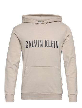 L/S Hoodie Hoodie Trøje Beige Calvin Klein