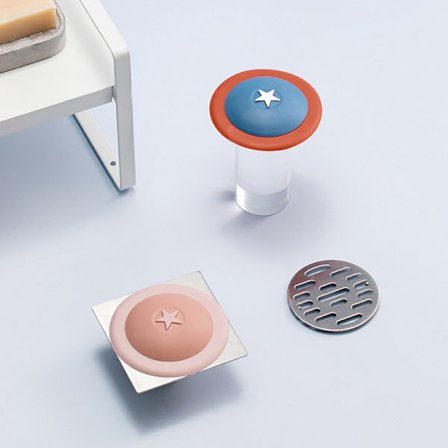 Bruseafløb, Anti-lugt hårfilter, Gulvafløb