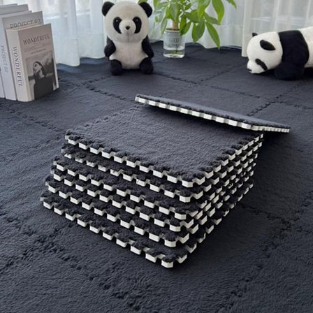 10 stk. 30*30cm Baby lekematte Barnas treningsmatte Lys brun