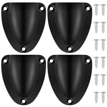 4 st Nylon 2,5 tum Marin Kabelgenomföring Ventilationsskydd, Clamshell Ventilation för Båt, Slät Kanttjocklek 1/8 tum, Kabelgenomföring 