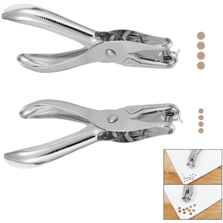 2 kpl - Rei'itin - 3 mm, 6 mm - rei'ityspihdit - metalliset rei'ittimet - paperirei'itin