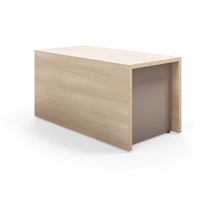 Tiered stage seating module TOGETHER, 800x400x400 mm, ash, dark pink