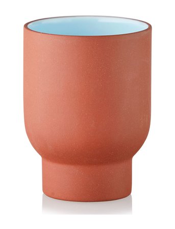 Cup, Tall, Clay Terracotta Red Studio About