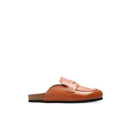JW Anderson Leather slides brun, Dam Flip-flops, Dam, Storlek: 39 EU