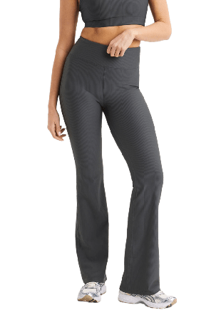 Röhnisch Ribbed R Flare HW Tight Tights Dam Blå XS