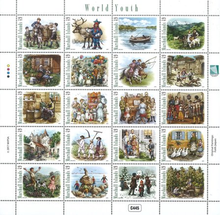 Marshall Øerne - World Youth 2017 - Postfrisk ark